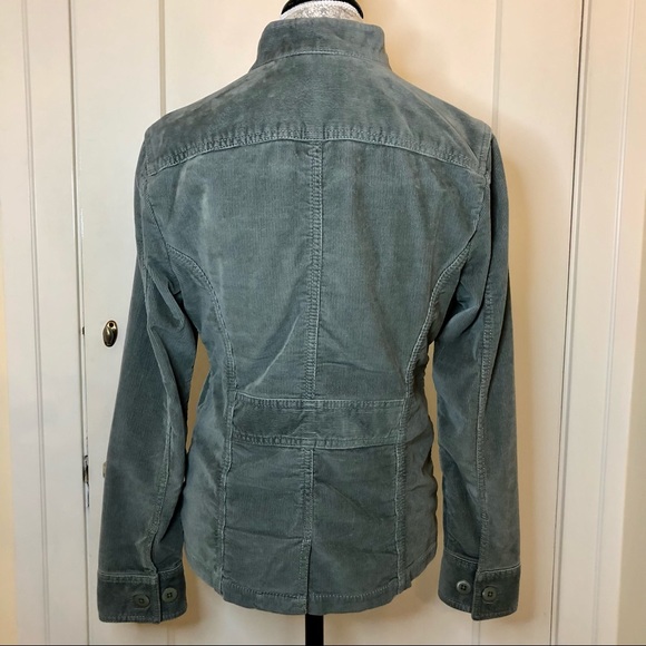 LL BEAN sz Small sage green corduroy jacket - Picture 4 of 6